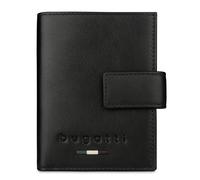 bugatti Romeo Porte-Cartes en Cuir avec Compartiment Airtag et Protection RFID, Portefeuille Fin, Noir
