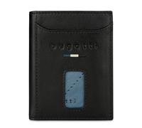 bugatti Romeo Porte-Cartes en Cuir avec Compartiment Airtag et Protection RFID, Portefeuille Fin très spacieux, Noir