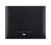Bugatti Portefeuille Romeo – Cuir, Protection RFID, Poche pour monnaie avec drapeau, Noir