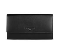bugatti Romeo Portefeuille Femme, 100% Cuir, avec Protection RFID et Rabat, Noir
