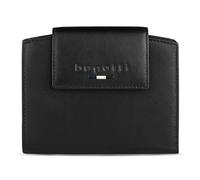 bugatti Romeo Portefeuille Femme, 100% Cuir, avec Protection RFID et Rabat, Noir