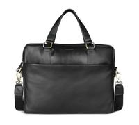 bugatti Ryan Sac business en cuir de vachette avec compartiment pour ordinateur portable 15", sac homme en noir