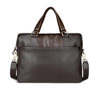 bugatti Ryan Sac business en cuir de vachette avec compartiment pour ordinateur portable 15", sac homme en marron