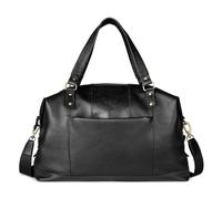 bugatti Ryan Sac de Voyage en Cuir, Sac de Sport Polyvalent avec bandoulière, Noir
