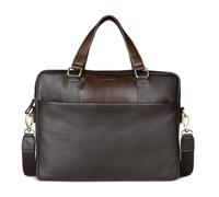 bugatti Ryan Serviette en cuir de vachette avec compartiment pour ordinateur portable 15", sac homme en marron