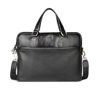 bugatti Ryan Serviette en cuir de vachette avec compartiment pour ordinateur portable 15", sac homme en noir