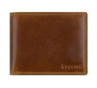 bugatti Savona Porte-Monnaie en Cuir de Buffle végétal, Format Paysage, Portefeuille en Cuir pour Homme, Cognac