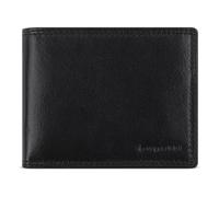 bugatti Savona Portefeuille Homme en Cuir de Buffle tanné végétal, Porte-Monnaie avec Blocage RFID, Format Horizontal -Noir