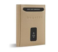 Bugatti Fashion Porte-monnaie Secure Slim – Cuir, Protection RFID, 8 cm – Beige