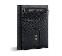 bugatti Secure Slim Porte-monnaie Protection RFID Cuir 8 cm noir
