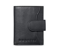 bugatti Secure Smart Mini Portefeuille Homme en Cuir Anti RFID, Porte Carte - Noir