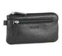Bugatti Fashion – Étui à clés Sempre en cuir, grand, compartiment à monnaie, coffret cadeau – Noir