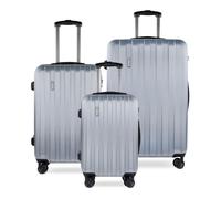 bugatti Set de Valises argent pour femme et homme - Lima 2.0 Hard Case Trolley S / M / L 313724