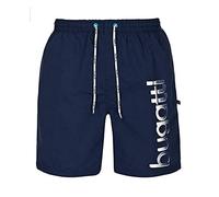 bugatti® - Short de Bain pour Homme - Bleu Marine/Turquoise/Noir - Bleu - M