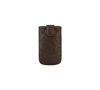 Bugatti SlimCase Unique Size ML - Etui pour téléphone portable - cuir véritable - tabac - pour Apple iPhone 5