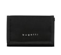 bugatti Trifold Portefeuille Unisexe Fermeture Auto-agrippante, Compartiment Monnaie et Protection RFID, Noir