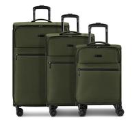 BUGATTI Valencia Soft Lot de 3 valises pour homme et femme - Valencia Soft - 46,5 x 28,5 x 75 cm - En polyester flexible de qualité supérieure - Extensible et double roulettes