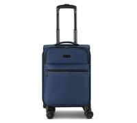 bugatti Valencia Soft 4 roulettes Trolley de cabine S 55 cm avec soufflet d'extension bleu