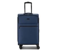 bugatti Valencia Soft 4 roulettes Trolley M 65 cm avec soufflet d'extension bleu