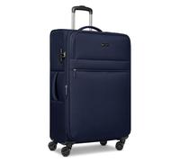 BUGATTI Valise Check-in pour homme et femme | Grande valise à roulettes XL 46,5 x 28,5 x 75 cm en polyester flexible de qualité supérieure | Extensible et double roulettes | Série Valencia Soft