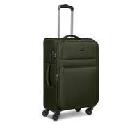 BUGATTI Valise Check-in pour homme et femme | Valise à roulettes de taille moyenne 41,5 x 23,5 x 65 cm en polyester flexible de qualité supérieure | Extensible et double roulettes | Série Valencia