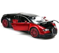 Bugatti Veyron moulée sous pression à l'échelle 1:32, modèle réduit de voiture en alliage, jouet pour enfants de 3 à 12 ans, rouge