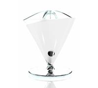 BUGATTI, Vita, Presse-agrumes électrique, Vitesse 90-95 tours par minute, Capacité 0,6 litre, Filtre en acier inoxydable, 80 W, Design élégant, Couleur Blanc