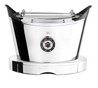 Casa Bugatti Grille-pain Volo - 4 fonctions, 6 niveaux, 930 W, corps en acier inoxydable - Chrome