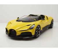 Bburago - Bugatti W16 Mistral, Échelle 1:18, Modèle réduit avec Capot et Portes ouvrables, Couleurs Assorties, Détails intérieurs réalistes, Licence Officielle Bugatti, Âge recommandé 3+ Ans