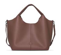 bugatti Zoe Shopper grand pour femme, sac bag-in-bag spacieux en similicuir rouge-marron