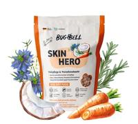 BugBell SkinHero - 800 g - Nourriture sèche de qualité supérieure avec Insectes - Nourriture hypoallergénique Sensible pour Chiens - Soin du Pelage et répulsif Contre Les parasites avec nigelle