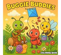 Buggie Buddies: A Cute & Relaxing Bug Coloring Book for Kids, Teens & Adults: Smiling Insects, Nature Scenes & Wholesome Fun for Ages 4 to Adult