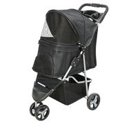 TRIXIE 28958 poussette pour animaux de compagnie 11 kg Chien Noir Métal Polyester Pliable