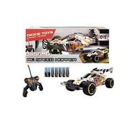 Dickie Toys RC Speed Hopper Voiture de Course télécommandée avec fourches à Ressort pour garçons et Filles à partir de 6 Ans, Vitesse 10 km/h pour Cascades, extérieur et intérieur