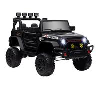 Buggy électrique enfant - AIYAPLAY - télécommande 2.4Ghz - 2 moteurs 12 V - 3 vitesses - PP et métal - 100x63x65cm - noir