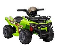 Buggy électrique enfant quad électrique pour enfant de 18 à 36 mois effet lumineux 6 V 2 Km/h max. métal PP vert Vert G