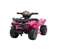 HOMCOM Quad Buggy Voiture électrique Enfant Quad électrique 18-36 Mois 6 V 2 Km/h Max. Rose