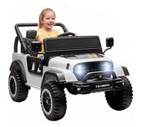 AIYAPLAY Voiture Électrique Enfants 12V Télécommande 2,4G Phares Blanc | Buggy Électrique Enfants, 2 Moteurs, Batterie Lithium, Suspension Arrière, Démarrage Lent, Musique, Klaxon, 3-5km/h, 3+Ans