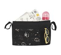 Buggy Organizer Deluxe Romantic Leaves Black