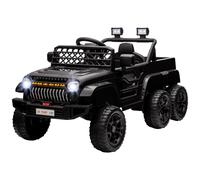 Buggy Quad 6 Roues 6x6 - Voiture Électrique Enfant - Télécommande - Coffre Benne - Nombreux Effets - Noir