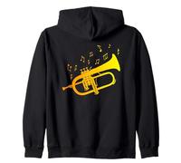 Bugle Art Génial pour Fier Joueur de Flugelhorn ou Jazz Band Sweat à Capuche