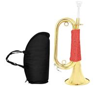 Bugle de cavalerie de style vintage facile à jouer en laiton pour l'école, trompette pour entraînement, activités de plein air, instrument à vent en laiton pour débutants