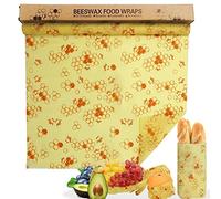 Bugucat Emballage Cire d'abeille,Bio DIY 33x100CM Bee Wraps,Zéro Déchet Beeswax Wraps,Emballages Alimentaires Réutilisables écologiques,pour Le Fromage à Sandwich Fruits Et Légumes à Conserver Frais