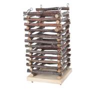 BUGUUYO 1 Mangeoire en Bois Multifonctionnelle pour Cochons Dinde Robuste Portable Facile À Nettoyer Accessoire De Câlins pour Cochons Dinde