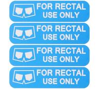 BUGUUYO 1 rouleau d'autocollants à usage rectal pour enveloppes, cercles, étiquettes ne plaisent pas, carrelage en gel, pressé, matière dangereuse, affiche pour animaux de compagnie, bleu uniquement