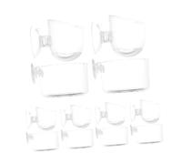 BUGUUYO 10 Pièces Aquarium Worm Cup with Suction Transparent Acrylic Fish Tank Plant Feeder Bowl for Water Quality Protection and Space Optimization