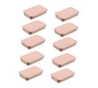 BUGUUYO 10 Pièces boîte de Dressage d'oiseaux mangeoire pour Perruche Jouets d'entraînement d'oiseaux Bol de Nourriture à Perruche Petit étui pour Oiseaux Métal Or Rose