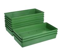 BUGUUYO 10 Pièces Bol Porte-Composition Vert en Abs, Léger, Stable et | Compatible Mousse de Fleur, Grosse Capacité, Forme Bol pour Événements et Mariages