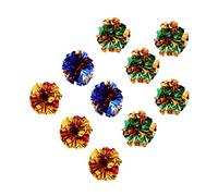 BUGUUYO 10 Pièces Boule De Papier pour Animaux De Compagnie Chat Kicker Interactif Chat Balle Interactif Chat Chat Planche À Gratter Chat Printemps Jouer Chat Dents Nettoyage Friandises