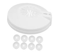 BUGUUYO 10 Pièces Cache Tuyau de Chauffage Plaque de Rosace Plastique Étanche pour Protection Sprinkler Cache Pipe Mural Facile à Installer et Démonter pour Maintenance